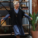 Robe Edmée — Jean de coton bleu