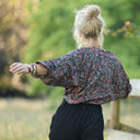Pantalon femme en coton noire, vue 6 — Quintessence