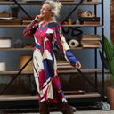 Robe Edmée — Viscose imprimé Arty