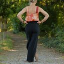 Pantalon Tino - Double gaze de coton noire