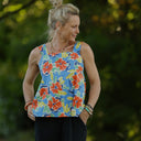 Blouse Florence – Satin de coton Jardin Solaire