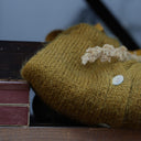 Gilet col V Hermine — mohair kiwi