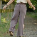 Pantalon Tino - Double gaze de coton prune