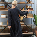 Robe Edmée — Double gaze de coton plumetis or