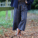 Jupe culotte Margot jacquard rayure fauve
