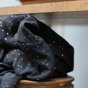 Robe Edmée — Double gaze de coton plumetis or