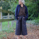 Jupe culotte Margot jacquard rayure fauve