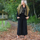 Jupe culotte Margot velours côtelé stretch noir