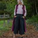 Jupe culotte Margot jean de coton stretch noir