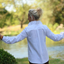 Blouse Émilie – Coton lavé plumetis blanc cassé