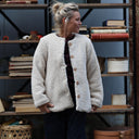 Veste Roxane — Sherpa ivoire