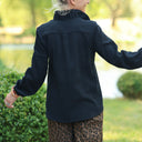 Blouse Émilie – Double gaze de coton noir