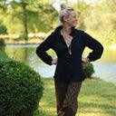 Blouse Émilie – Double gaze de coton noir