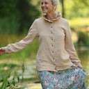 Blouse Émilie – Double gaze de coton cassonade