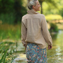 Blouse Émilie – Double gaze de coton cassonade