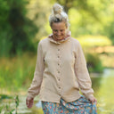 Blouse Émilie – Double gaze de coton cassonade