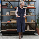 Robe Pauline — Velours côtelé marine