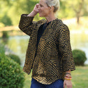Veste Garance — Jacquard Labyrinthe Solaire