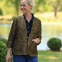 Veste Garance — Jacquard Labyrinthe Solaire