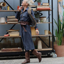 Robe Reine — Lin stone wash marine