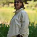 Veste Garance — Jacquard Ivoire doré
