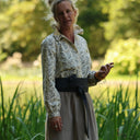 Blouse Émilie – Coton imprimé Ombres florales