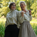 Blouse Émilie – Coton imprimé Ombres florales