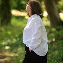 Blouse Émilie – Double gaze de coton blanc