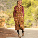 Robe Reine — Toile de coton jardin d'anis