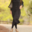 Robe Reine — Modal lavé noir