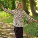 Blouse Émilie – Coton imprimé Fleurs nomades