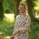 Blouse Émilie – Coton imprimé Fleurs nomades