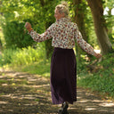 Blouse Émilie – Coton imprimé Fleurs nomades