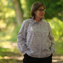 Blouse Émilie – Coton imprimé Dentelle épicée