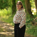 Blouse Émilie – Coton imprimé Fleurs nomades