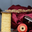 Robe Perrine — Viscose et lin lie de vin