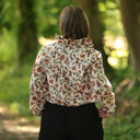 Blouse Émilie – Coton imprimé Fleurs nomades