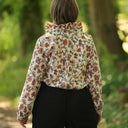 Blouse Émilie – Coton imprimé Fleurs nomades
