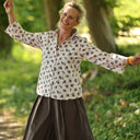 Blouse Lueur — Coton lavé Clairière Fleurie