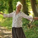 Blouse Lueur — Coton lavé Clairière Fleurie