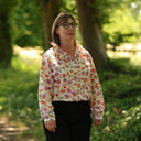 Blouse Émilie – Satin de coton Parfum de printemps