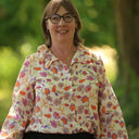 Blouse Émilie – Satin de coton Parfum de printemps