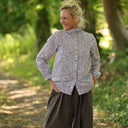 Blouse Émilie – Coton imprimé Dentelle épicée