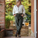 Pantalon Brieuc velours côtelé kaki