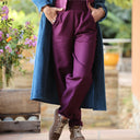 Robe Reine — Velours côtelé bleu officier