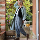 Pantalon Brieuc coton sergé tailleur gris perle