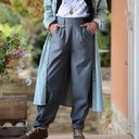 Pantalon Brieuc coton sergé tailleur gris perle