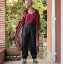 Pantalon Brieuc coton sergé tailleur gris fusain