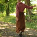 Blouse Lueur — Seersucker figue-noisette