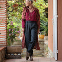 Pantalon Brieuc coton sergé tailleur gris fusain